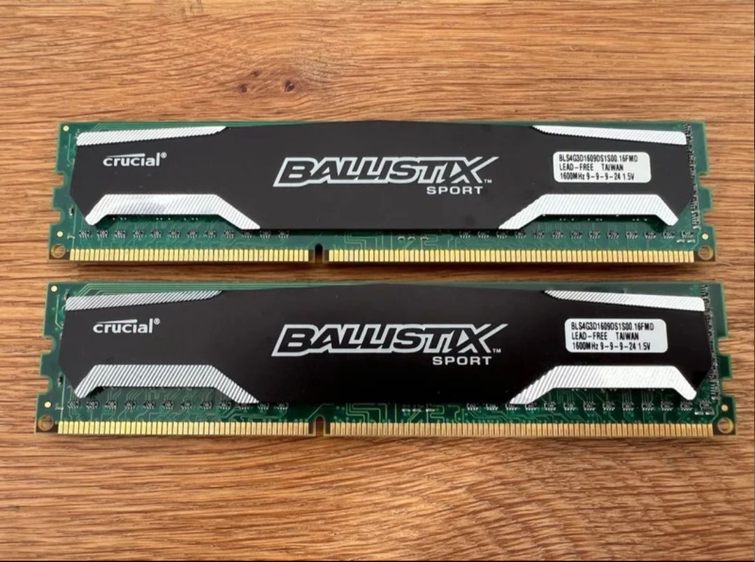 8GB RAM 2x4GB Crucial DDR3 1600Mhz