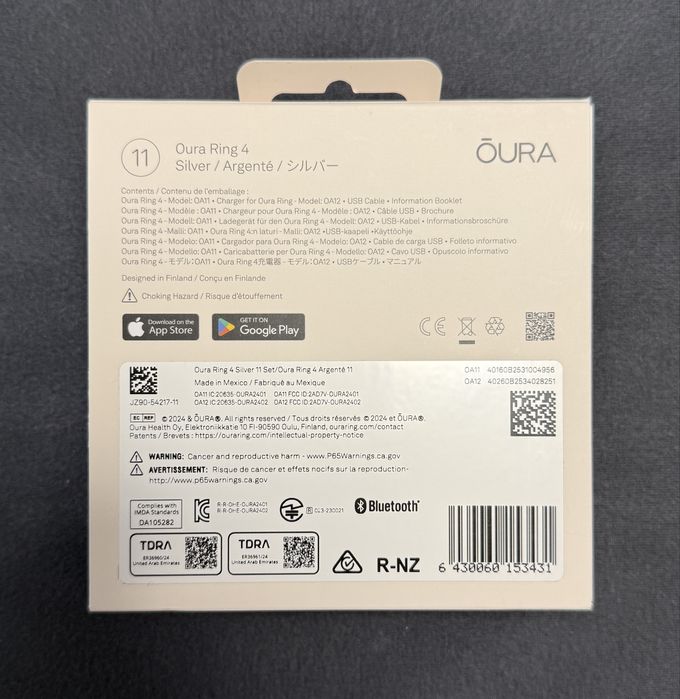 Смарт кільце Oura Ring 4, size 11