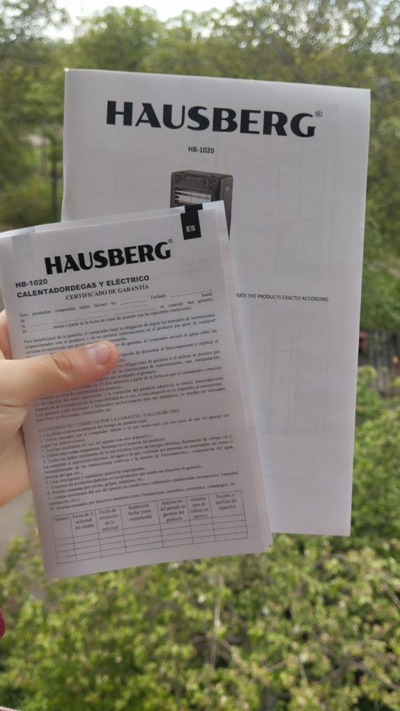 Продам новий , Hausberg, газо - электро обогреватель