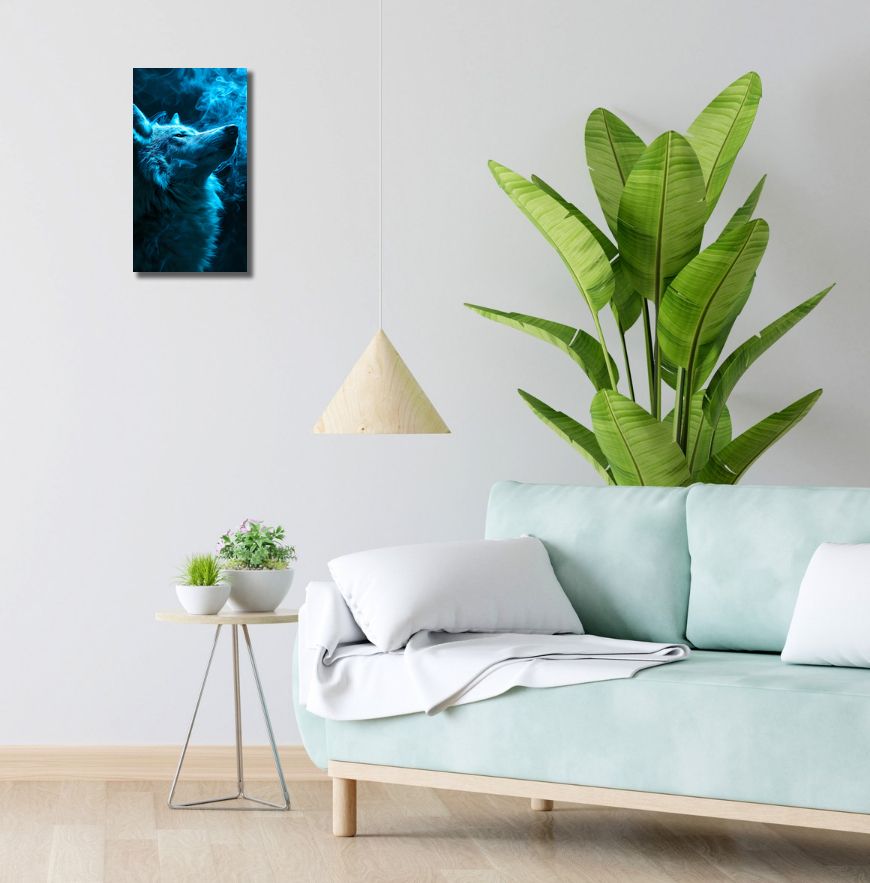 Obraz 20x40cm Oddech Wilka
