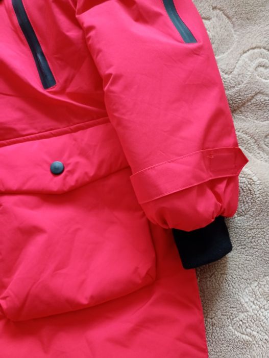 Kurtka zimowa chłopięca - parka. Rozmiar 152 Plus GRATIS