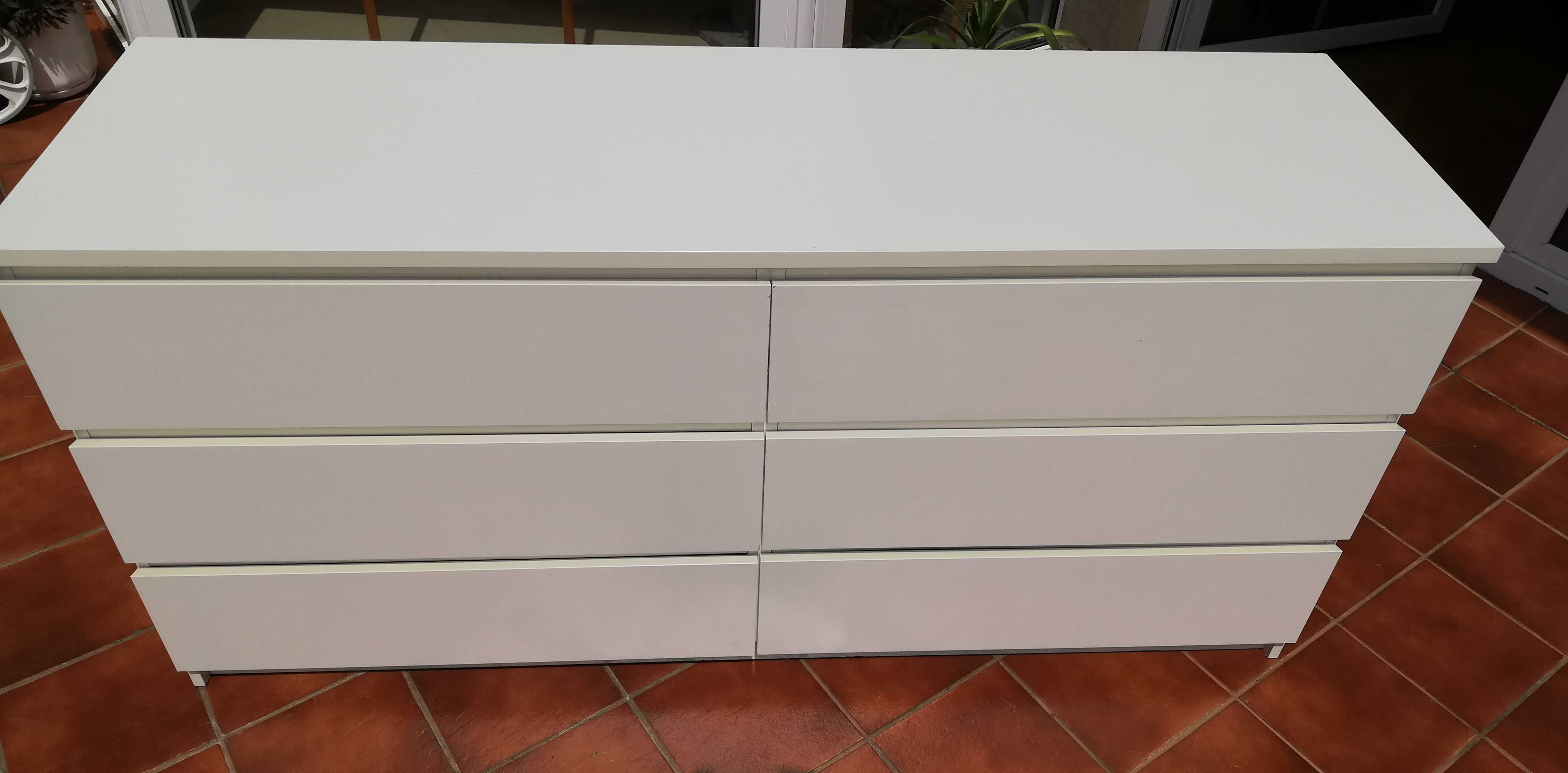 blat komoda biała z szufladami 160 cm szafka bieliźniarka szafa stolik