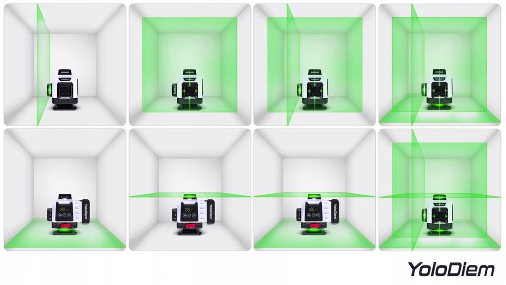 SUPER nowy! 360! Laser krzyzowy moernik niwelator