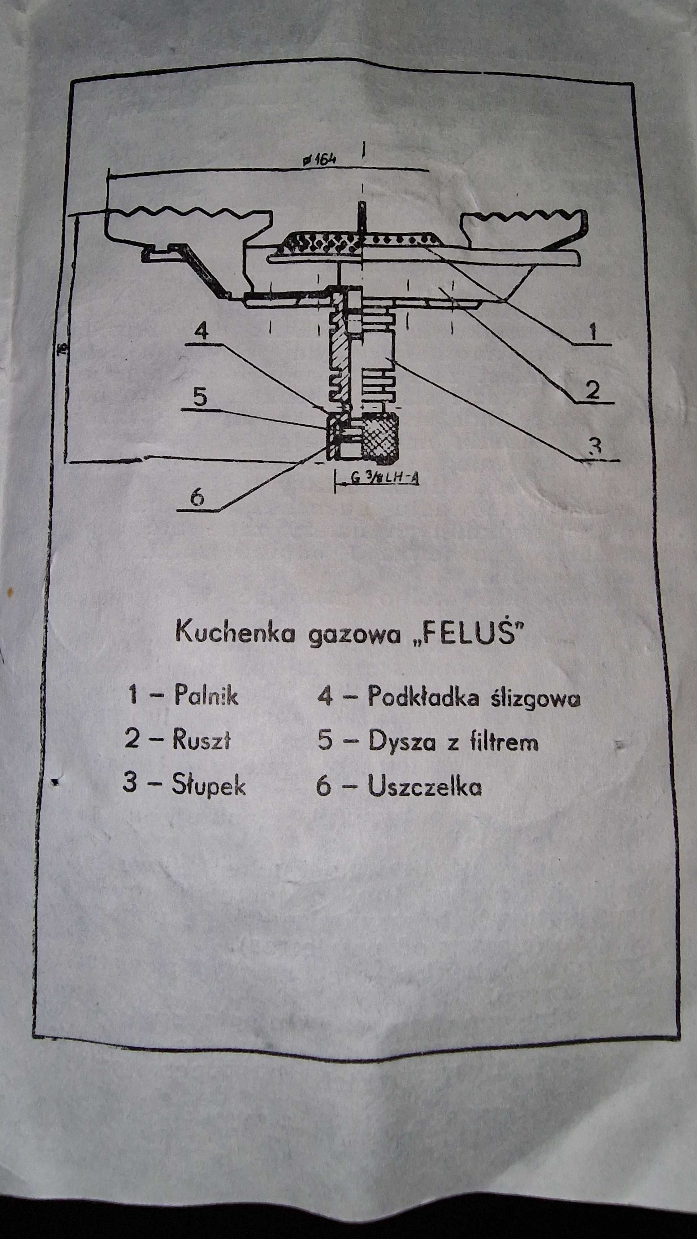 Kuchenka gazowa jednopalnikowa turystyczna Feluś