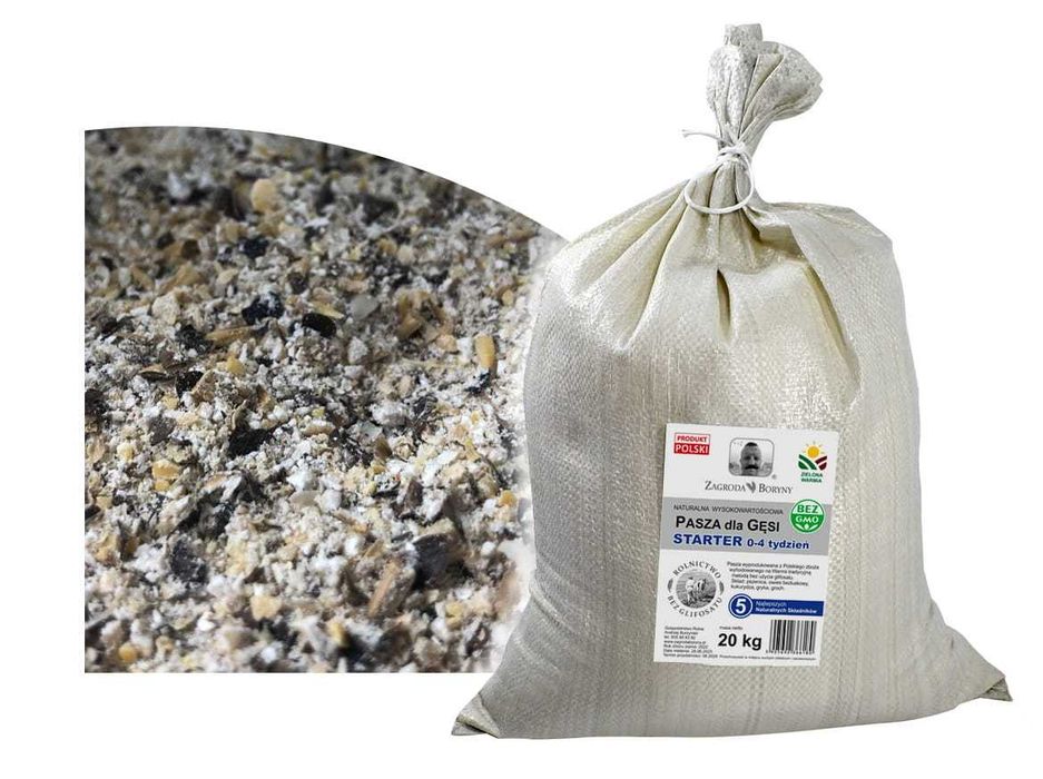 Pasza dla Gęsi 0-4 Natura Premium Starter EKO 20 KG