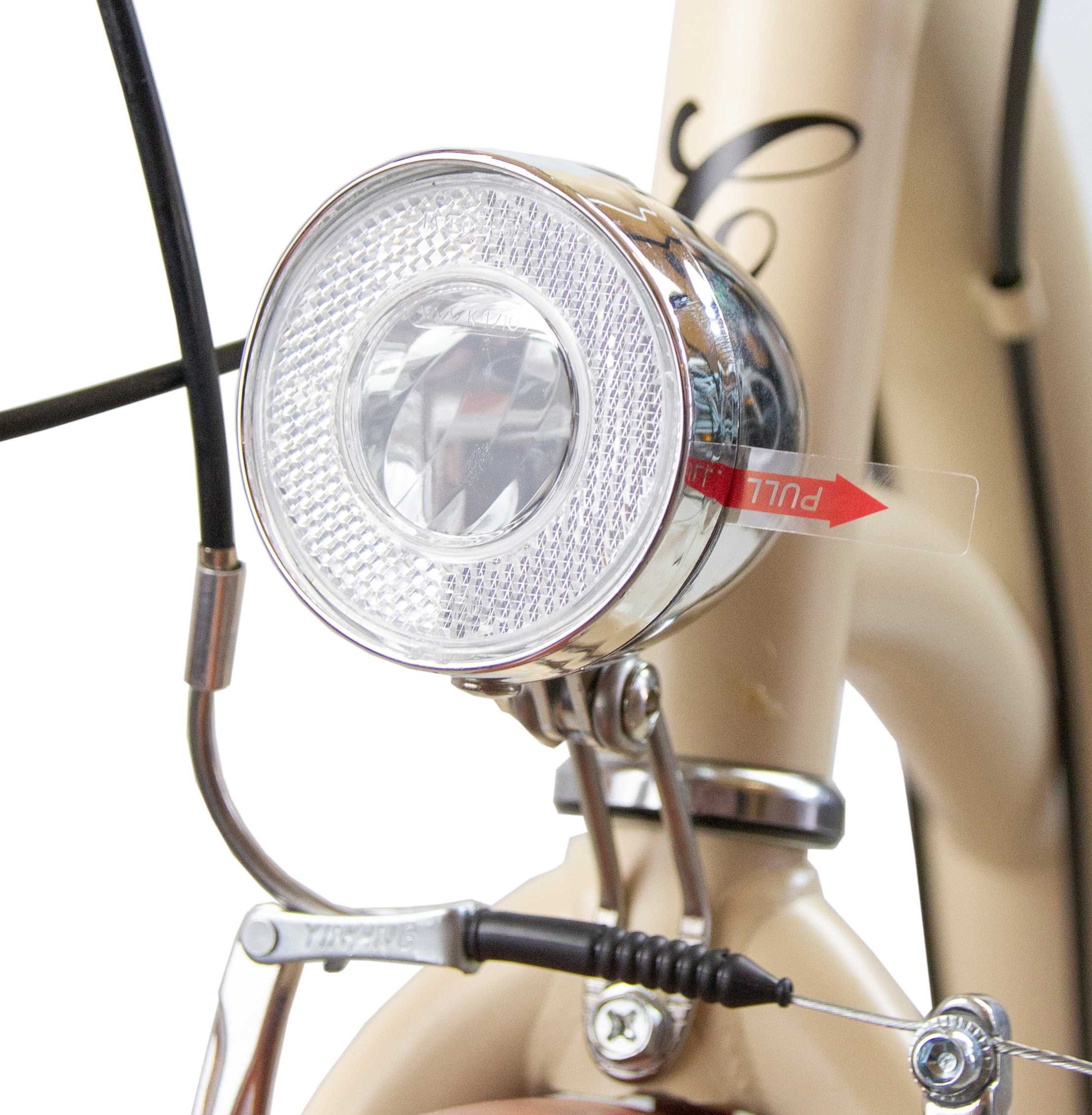 Rower damski kremowy miejski 26 SHIMANO damka KOSZ + WKŁAD GRATIS