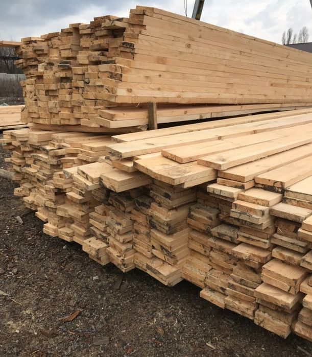 Доска обрезная, сосна сухая сорт АБ 40×130, 35х130, 25×130×4/4,5м