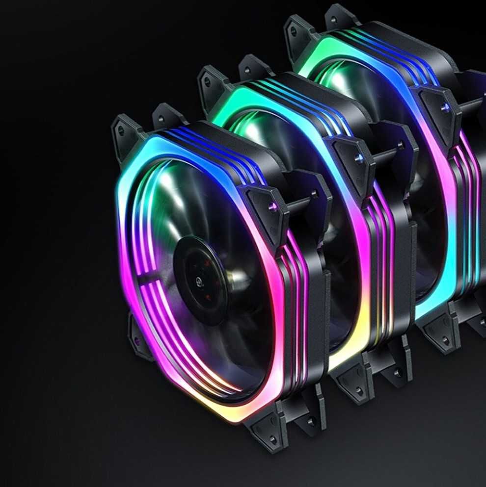 Вентилятор 120мм INPLAY M10 Rainbow  RGB кулер 120 mm