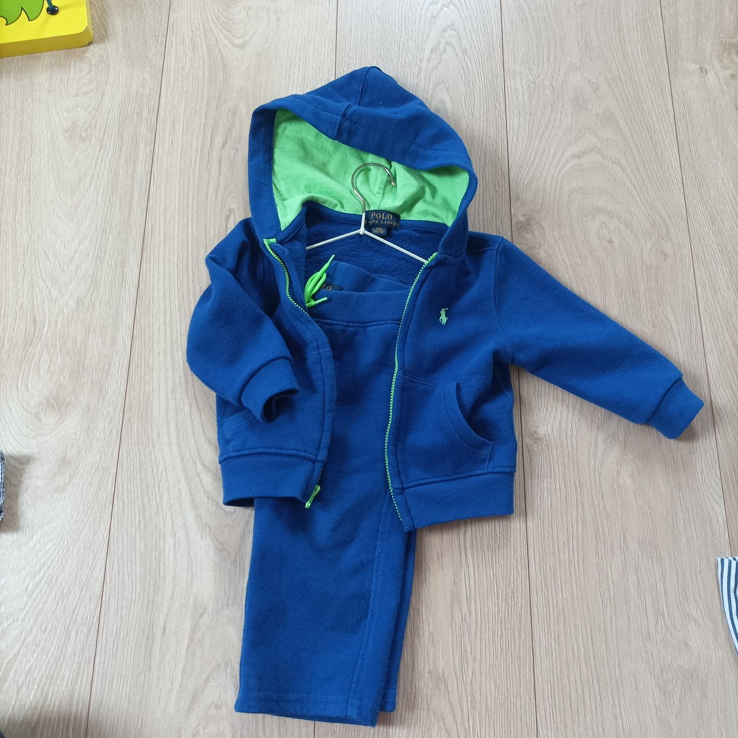 Komplet dresowy dresik Ralph Lauren 12 mcy