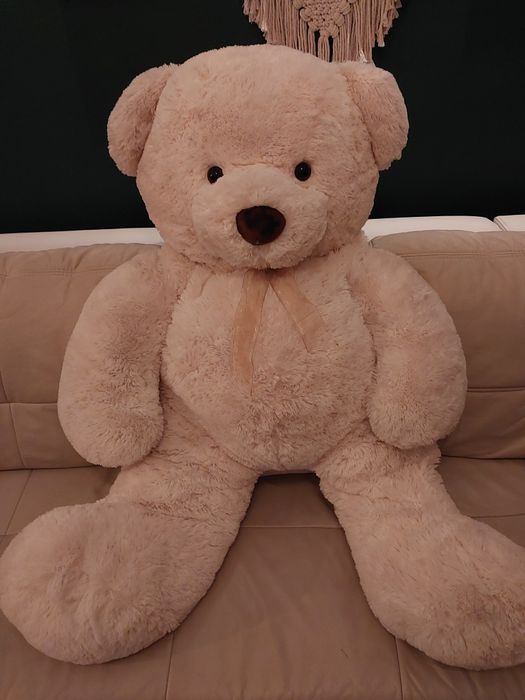 Duuuży pluszowy miś walentynkowy, 140 cm