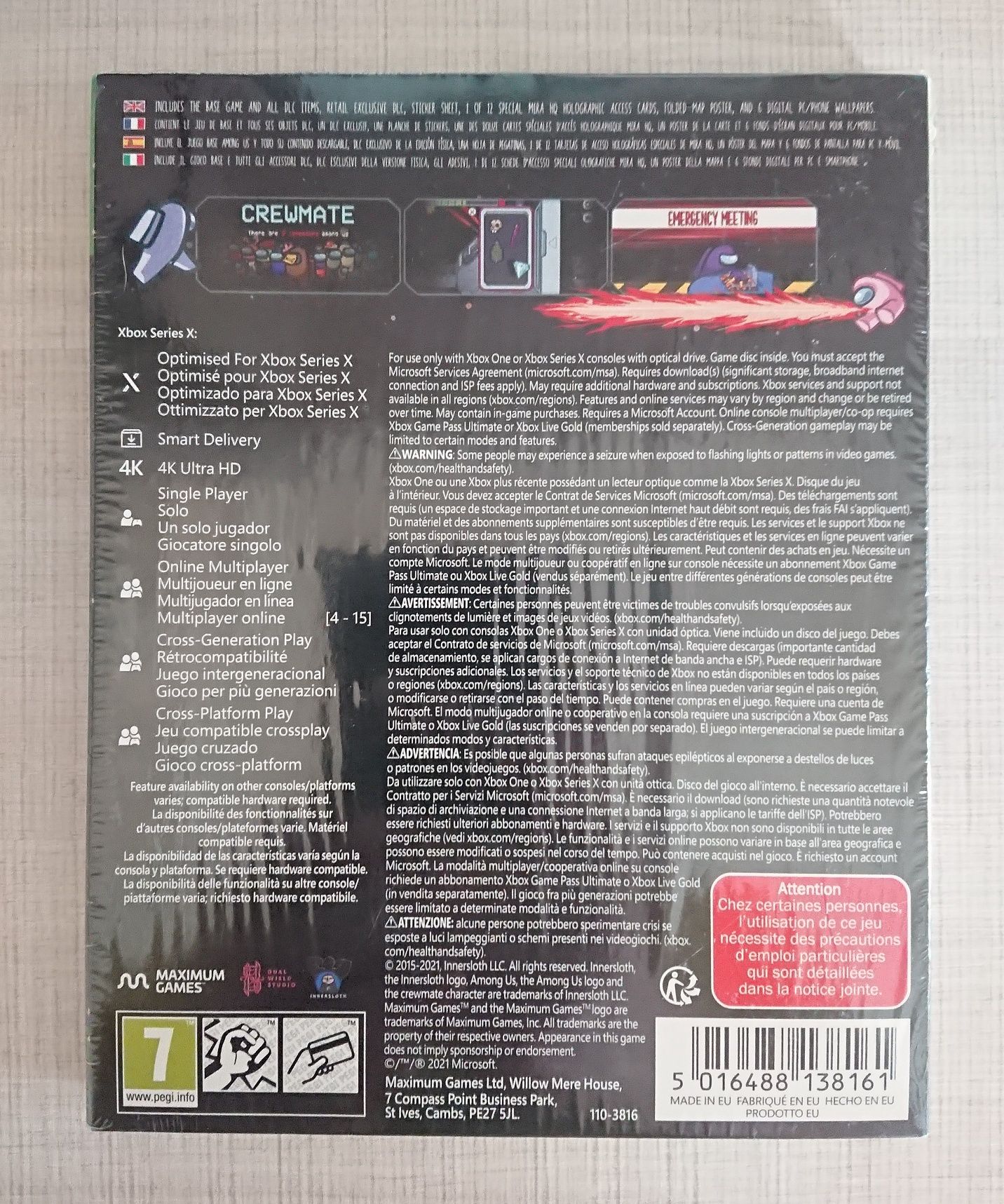 Диск с игрой Among Us: Crewmate Edition для XBOX One