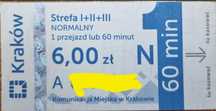 Bilety mpk Kraków normalne 10 szt.