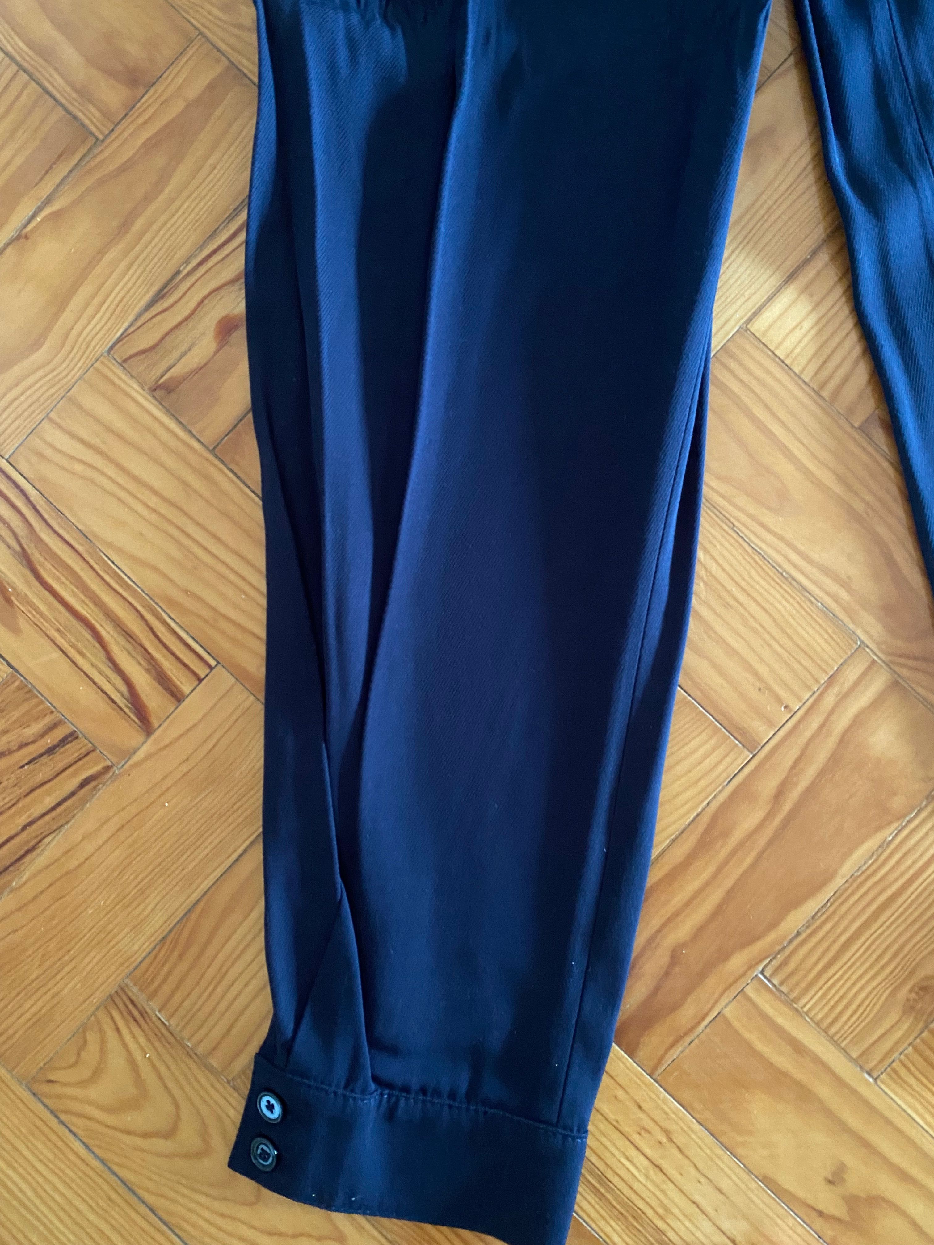 Calças azuis escuras massimo Dutti novas com etiquetas