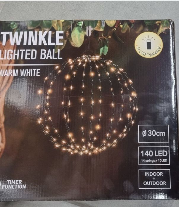 Kula świetlna led z timerem  NOWA 2 szt