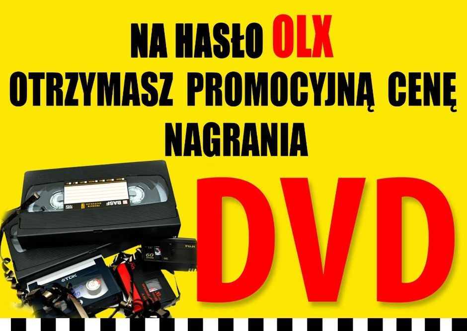 Przegrywanie Kaset VHS i innych na płyty DVD. Zrób Prezent dla Rodziny