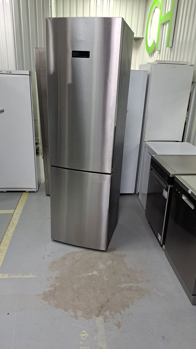 Високий срібний холодильник Haier fgd56rt Nofrost Гарантія