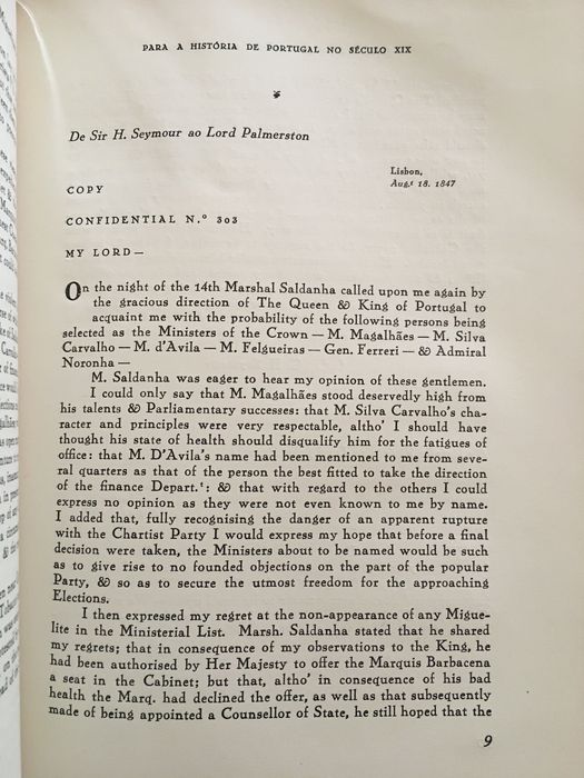 Guerra Civil. O Espectro / Documentos dos Arquivos de Windsor