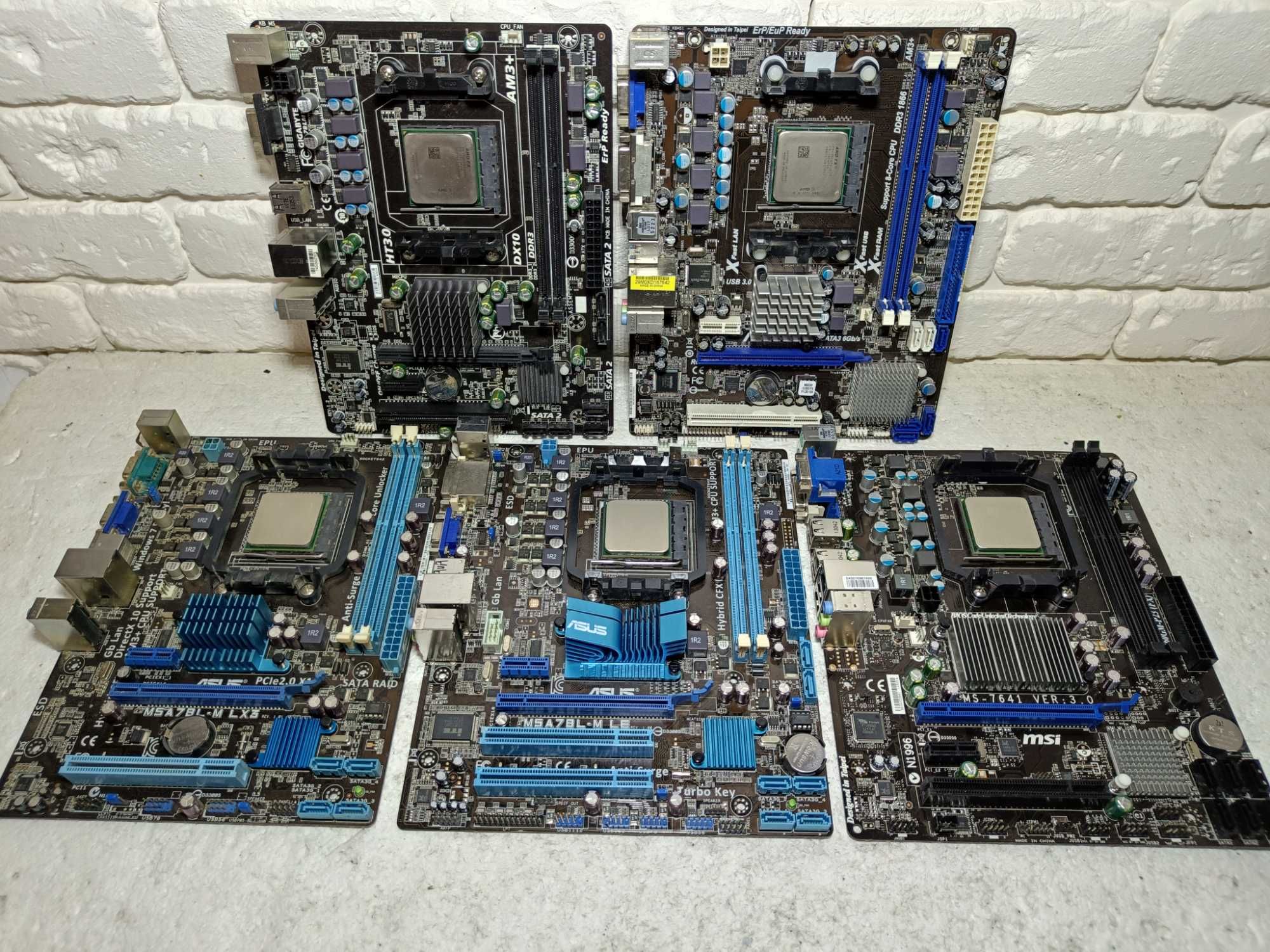 КОМПЛЕКТИ Материнська AMD ASUS MSI ASRock Giga + проц AMD FX6300 sAM3+
