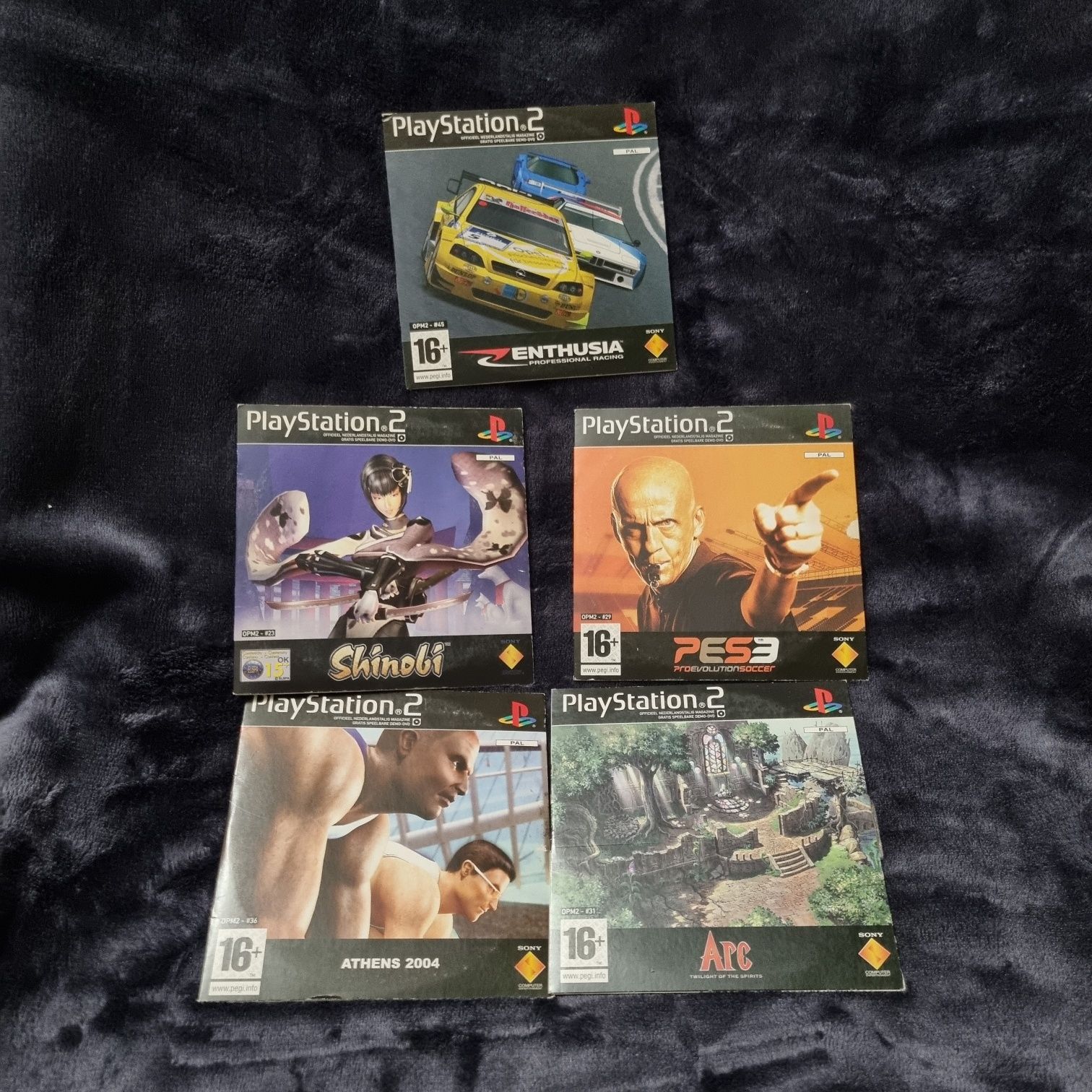 Zestaw płyt z Oficjalnego Magazynu Playstation 2