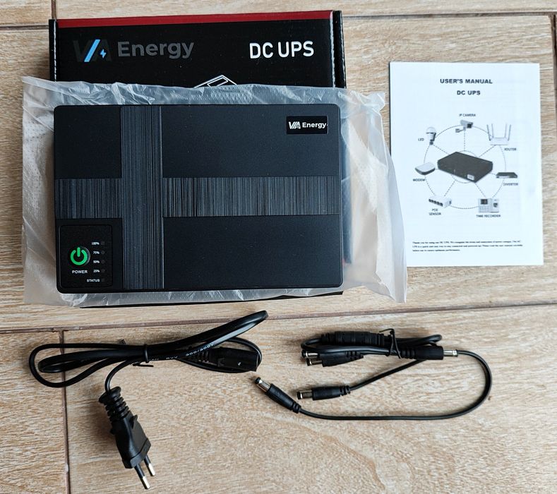 ДБЖ VIA Energy Mini UPS 3.0, 12000 мА, 36 Вт