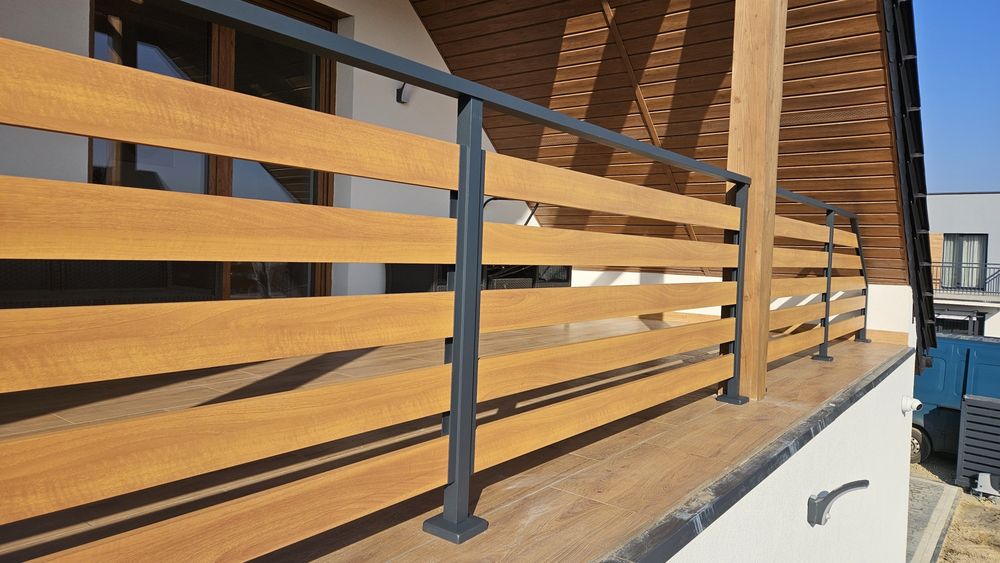 BALUSTRADA ALUMINIOWA, malowana proszkowo, tarasy, balkon, Śląskie