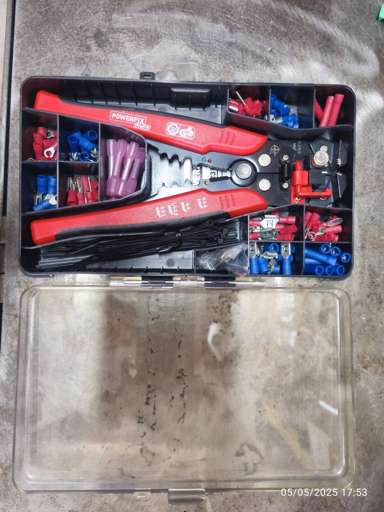 Alicate de descarnar e cravar Powerfix