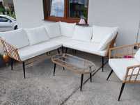 Zestaw Mebli Tarasowych Boho wiklinowe meble tarasowe