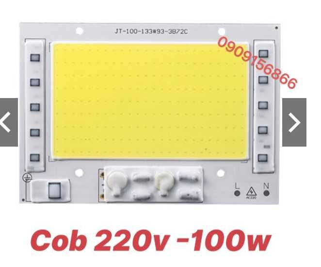 Термопаста + Светодиод на 50вт 220в 220v LED прожектор ремонт COB 50W