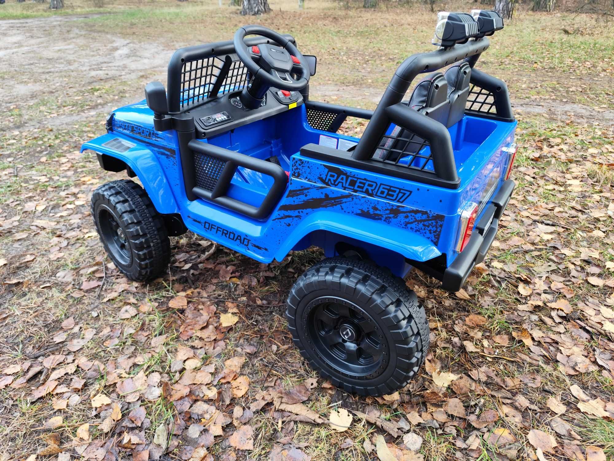 Auto Na Akumulator Jeep 4x4 Dla Dziecka - Pilot - Miękkie koła