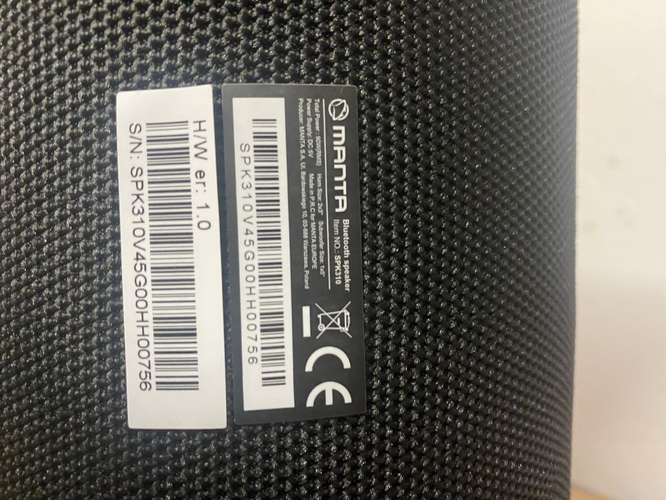 Głośnik Bluetooth Manta SPK310 - duży