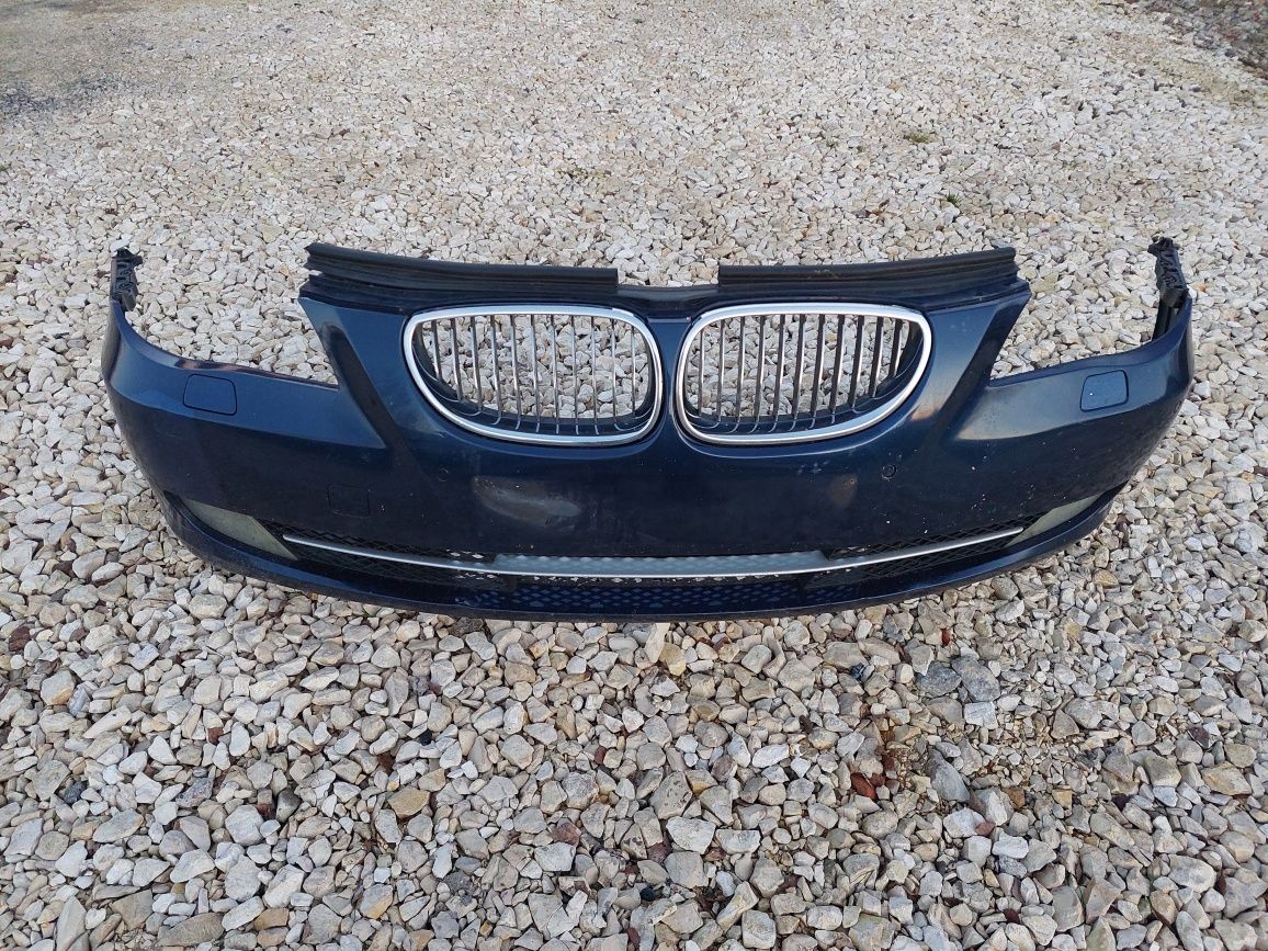 Zderzak przedni Kompletny LCI BMW E60 E61  Tieefseblau