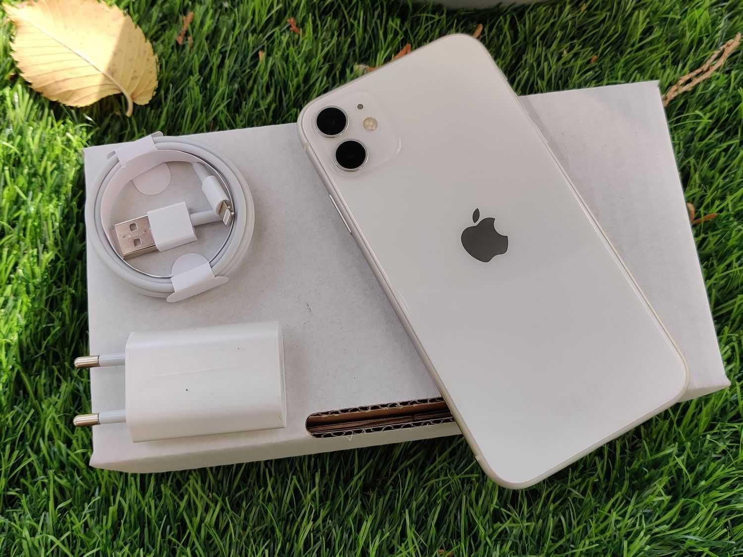 iPhone 11 64GB WHITE BIAŁY Silver Srebrny Bateria 100% Gwarancja