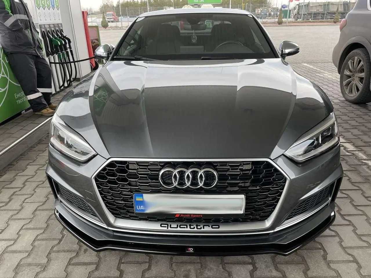 Сплиттер Audi A5 B9 S-line / Audi S5 F5 тюнинг губа юбка обвес