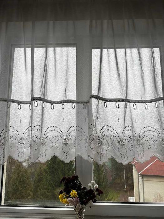 Тюль гардини штори кухня, ажурна, розпродаж фіранки занавіски порт'єри