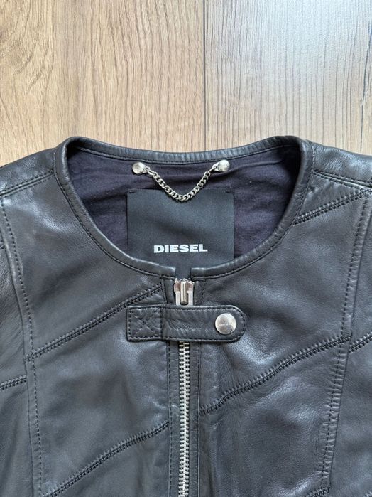 крутезна жіноча шкіряна куртка Дизель Diesel XS-S