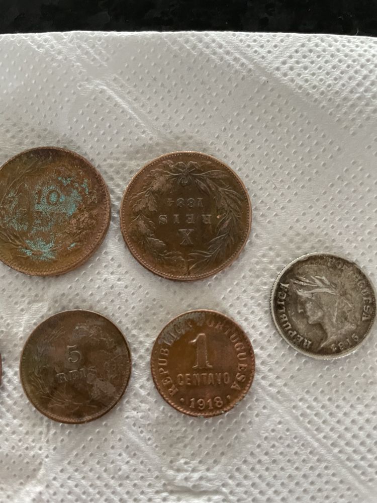 Moedas antigas varias