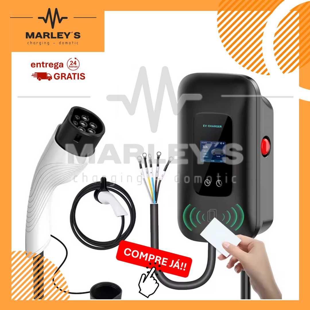 Wallbox Carregador 11 kw - 16 A - Tipo2 - C/ APP - Elétricos Híbridos