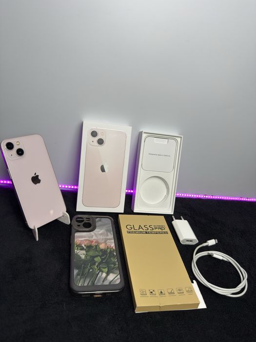 iPhone 13|Pink|100%|Bardzo Dobry|Pełen Zestaw
