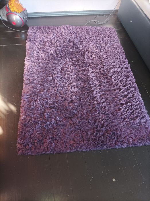 Dywan puchaty fioletowy 120x170 cm