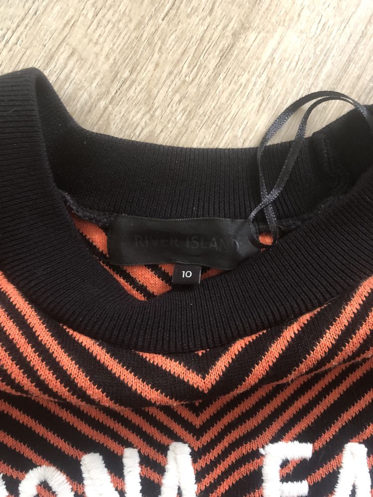 Sweter jesienny gruby River Island 40/12/L sportowy zimowy