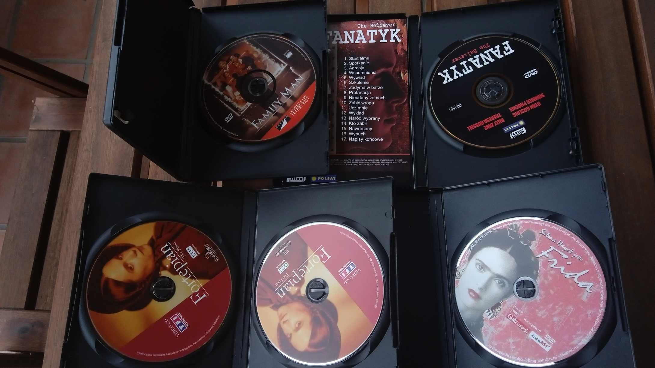 Fragment kolekcji DVD, 4 filmy, litera F
