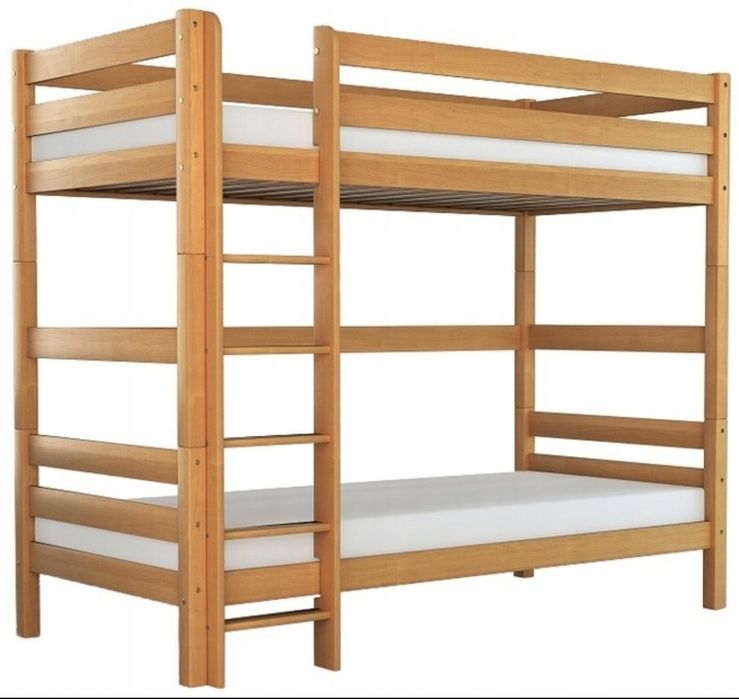 Łóżko piętrowe bukowe OLI-2