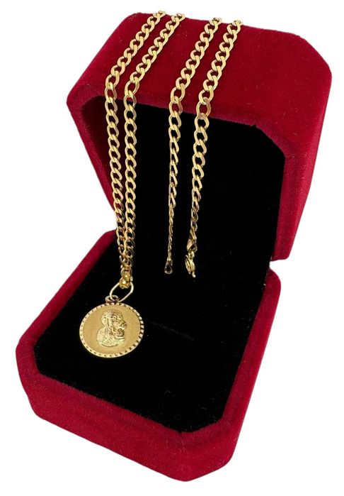 Piękny Złoty Łańcuszek Pancerka 4,47g 585