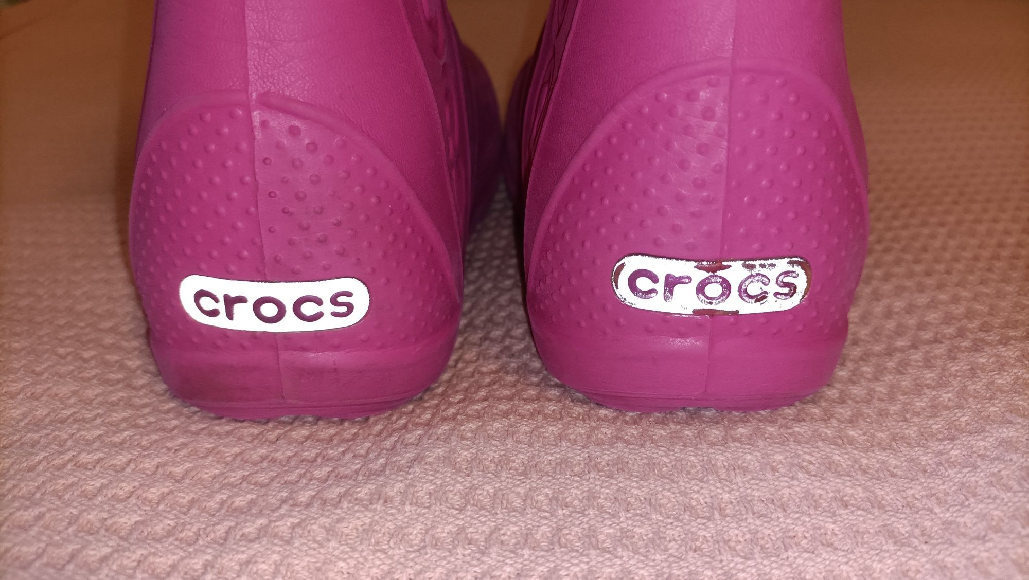 Crocs kalosze różowe C10, r.27-28