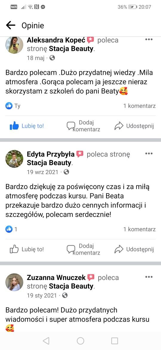 Promocja Szkolenia paznokci indywidualne, grupowe