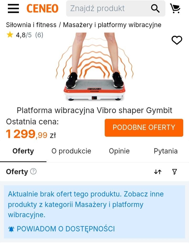 Platforma wibracyjna Vibroshaper