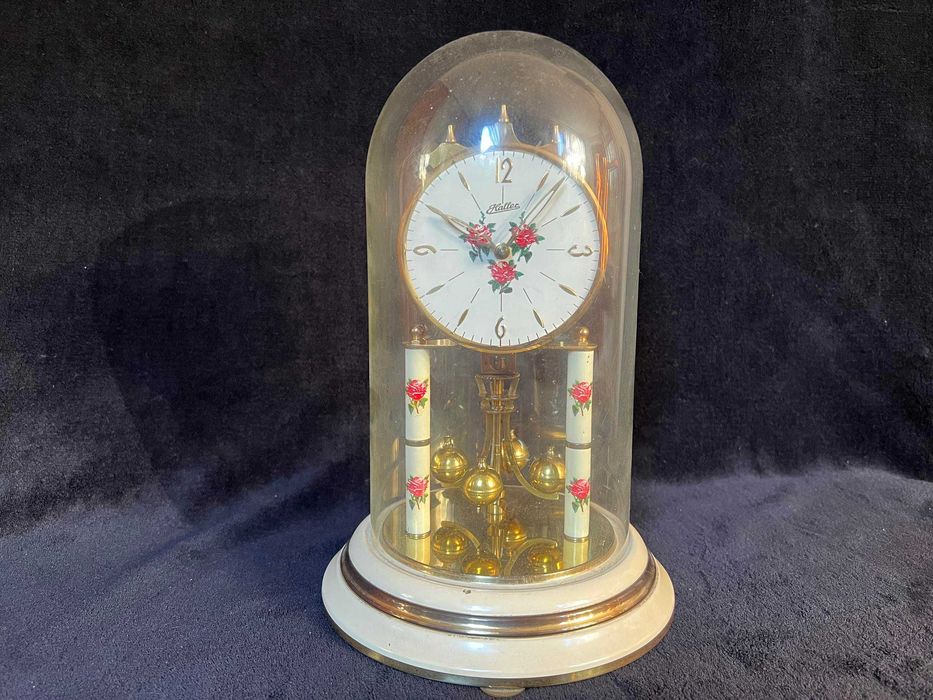 Zegar Roczniak HALLER Szklany C106 * Sprawny *