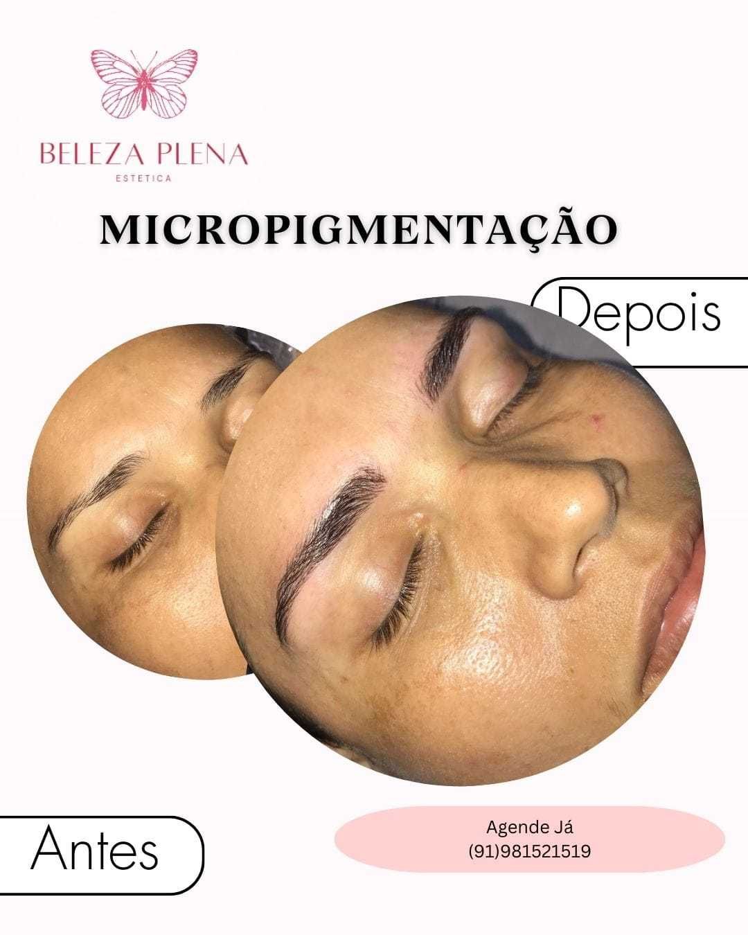 Design Sombrancelhas, c/ Henna e Micropigmentação