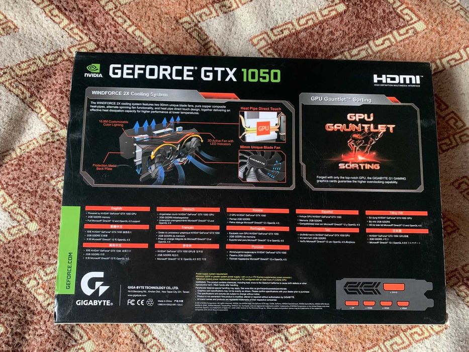 Відеокарта Gigabyte GTX 1050 G1 Gaming 2GB GDDR5 (128bit)