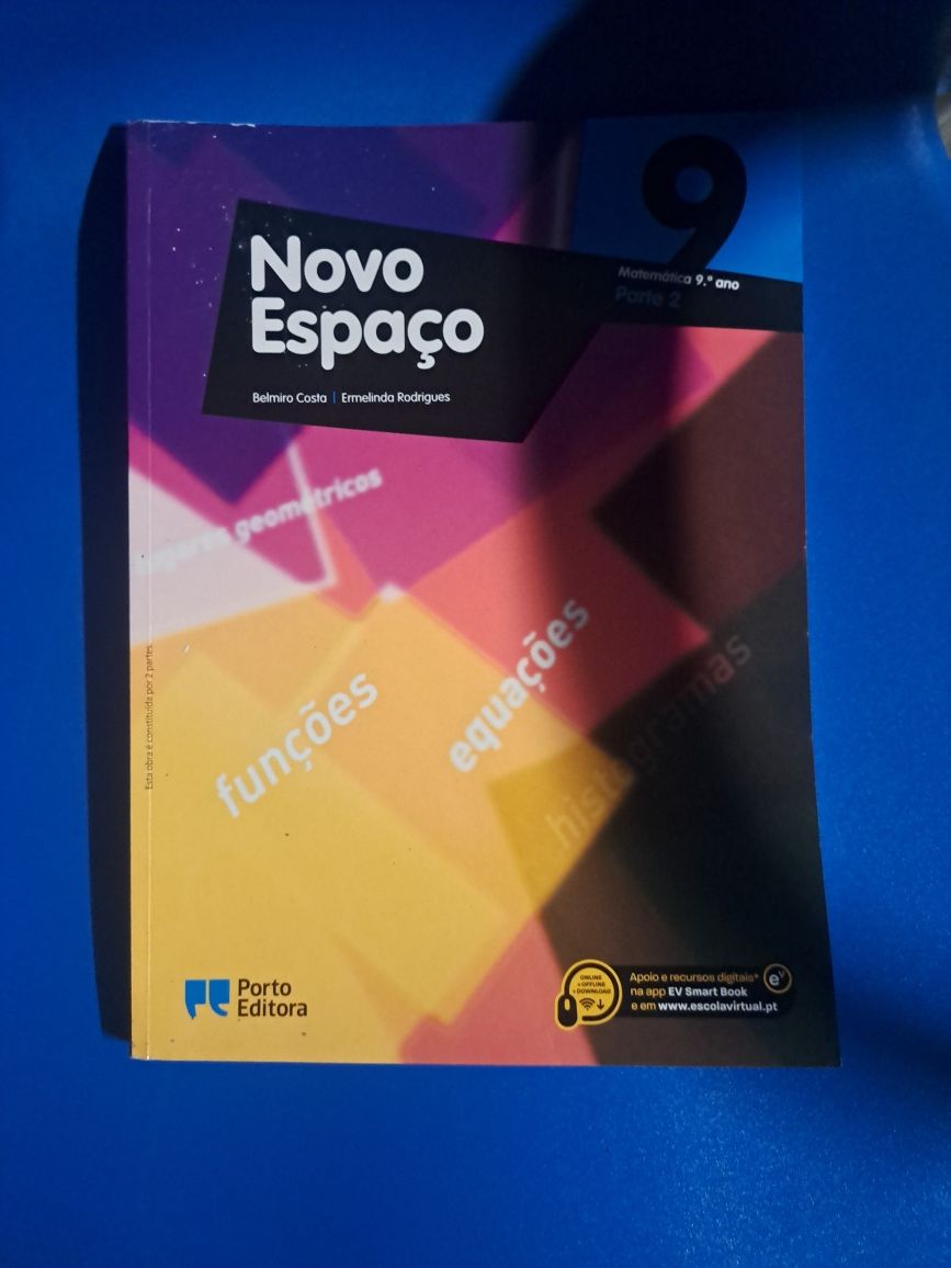 Manual livro escolar Matemática Novo Espaço 9 ano